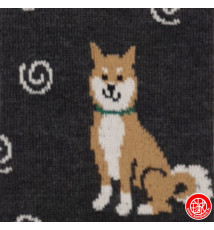 Tabi Socks (M) Chaussettes à orteil japonaises ShiBA et UZUMAKi Gris Foncé (extensible t39 à t44)