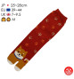 Tabi Socks (M) Chaussettes à orteil japonaises ShibA ShiMON Rouges (extensible t39 à t44)