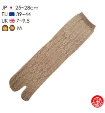Tabi Socks (M) Chaussettes à orteil japonaises SEiGAihA Brun (extensible t39 à t44)