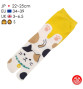 Tabi Socks (S) Chaussettes à orteil japonaises MANEKi NEKO CALiCO Jaunes (extensible t34 à t39)