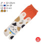 Tabi Socks (S) Chaussettes à orteil japonaises MANEKi NEKO CALiCO Rouge (extensible t34 à t39)