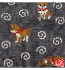 Tabi Socks (S) Chaussettes à orteil japonaises ShiBA et UZUMAKi Gris foncé (extensible t34 à t39)