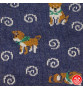 Tabi Socks (S) Chaussettes à orteil japonaises ShiBA et UZUMAKi Bleu marines (extensible t34 à t39)