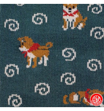 Tabi Socks (S) Chaussettes à orteil japonaises ShiBA et UZUMAKi Vertes (extensible t34 à t39)