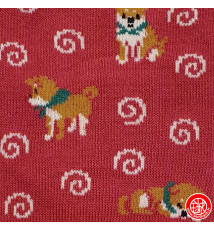 Tabi Socks (S) Chaussettes à orteil japonaises ShiBA et UZUMAKi Rouges (extensible t34 à t39)