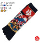 Chaussettes à 5 doigts japonaises (M) SiNGES en ONSEN au MONT FUJi Bleu nuit (extensible t39 à 44)