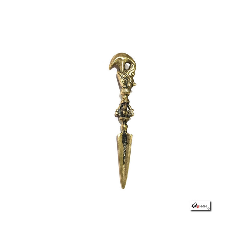 Phurbu katrika en laiton (L12.5cm)