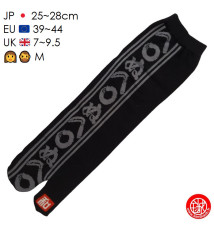 Tabi Socks (M) Chaussettes à orteil japonaises KAMAWA NU ヘ◯ぬ noires (Taille extensible de 39 à 44)