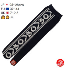 Tabi Socks (M) Chaussettes à orteil japonaises KAMAWA NU ヘ◯ぬ bleu nuit (Taille extensible de 39 à 44)