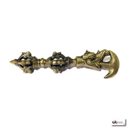 Vajra katrika en laiton (L10.5cm)