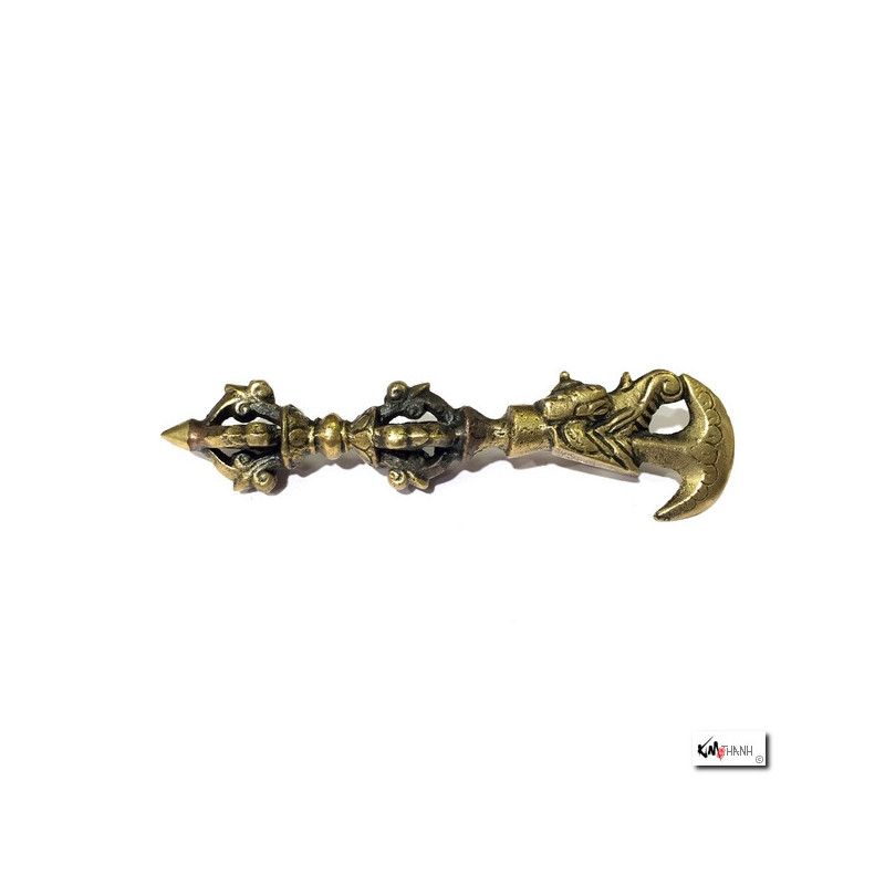 Vajra katrika en laiton (L10.5cm)
