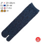 Tabi Socks (M) Chaussettes à orteil japonaises KARAKUSA bleues (Taille extensible de 39 à 44)