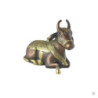 Nandi assis en laiton bronze et or (h11cm)