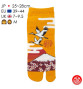 Tabi Socks (M) Socquettes à orteil japonaises FUJi, GRUES et CERiSiERS orange (extensible t39 à t44)