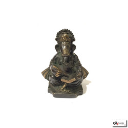 Ganesh scribe en laiton (h11cm)