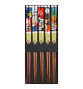 Set 5 Baguettes japonaises assorties en bois FAMiLLES MANEKi 21cm