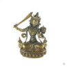 Bouddha Manjushri en laiton (h15cm)
