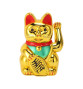 Maneki neko 招き猫 animé 15cm doré (nécessite 1 pile LR6 / AA)