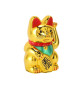 Maneki neko 招き猫 animé 12.5cm doré (nécessite 1 pile LR6 / AA)