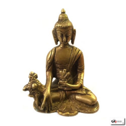 Bouddha RATNASAMbHAVA en laiton (h9cm)