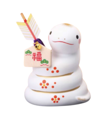 Figurine SERPENT 2025 FLèChE (Persévérance) en argile h7.5cm