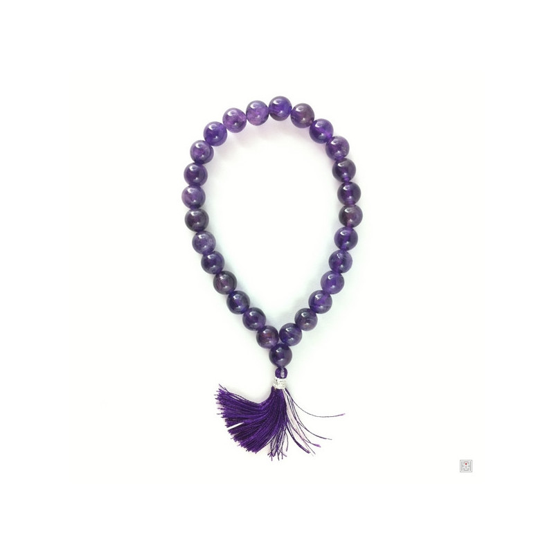 Bracelet mala améthyste 8mm