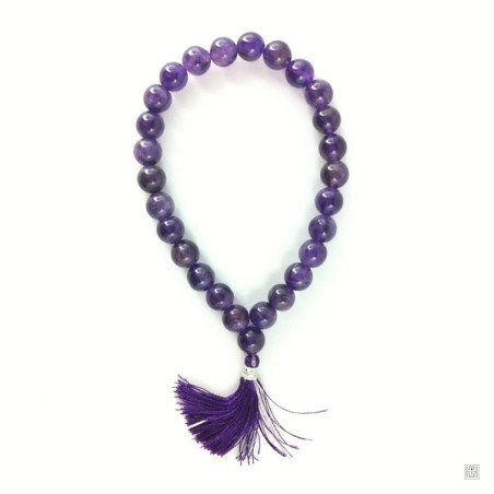 Bracelet mala améthyste 8mm