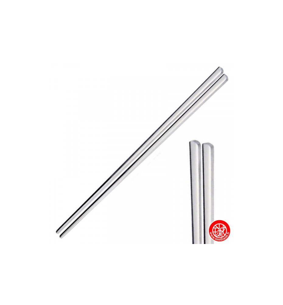 Baguettes coréennes plates en inox 23cm