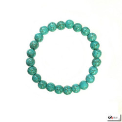 Bracelet perles en TURQUOiSE reconstituée 8mm