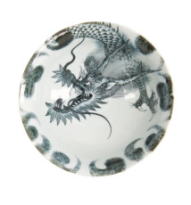 Bol à soupe RAMEN en porcelaine japonaise DRAGON NOiR d21cm