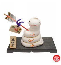 Figurine SERPENT 2025 FLèChE (Persévérance) en argile h7.5cm