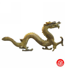Dragon oriental en bronze (L32cm)