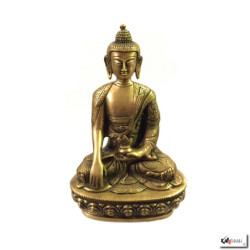 Bouddha MédECiNE en laiton (h20.5cm)