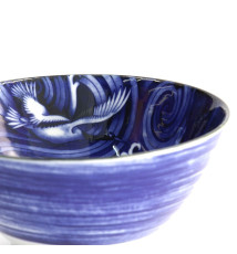 Bol à soupe RAMEN en porcelaine GRUES dans les VAGUES d18cm