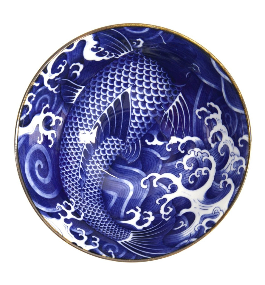 Bol à soupe RAMEN en porcelaine CARPE KOï d18cm