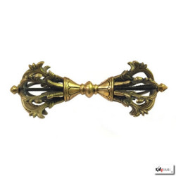 Dorje à 8 branches en laiton (L24.5cm)