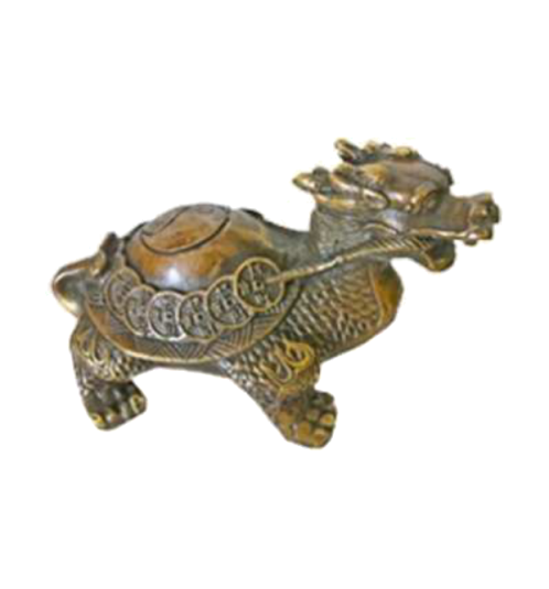 Dragon-tortue en bronze L13xh8cm