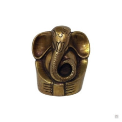 Ganesh assis en laiton (h5cm)