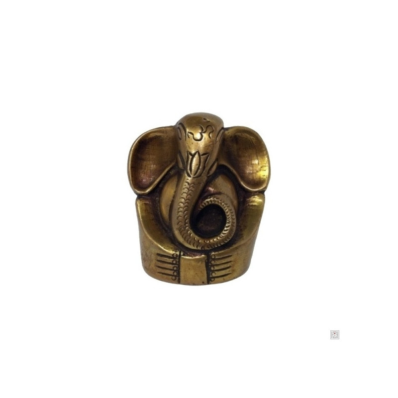 Ganesh assis en laiton (h5cm)