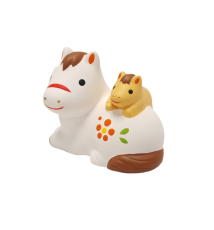 Cheval 2026 BéBé FAMiLLE en argile japonaise 7.5x6cm