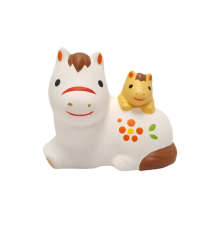 Cheval 2026 BéBé FAMiLLE en argile japonaise 7.5x6cm