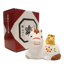 Cheval 2026 BéBé FAMiLLE en argile japonaise 7.5x6cm