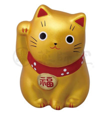 Maneki neko MARUi DORé en argile (Richesse) h5cm