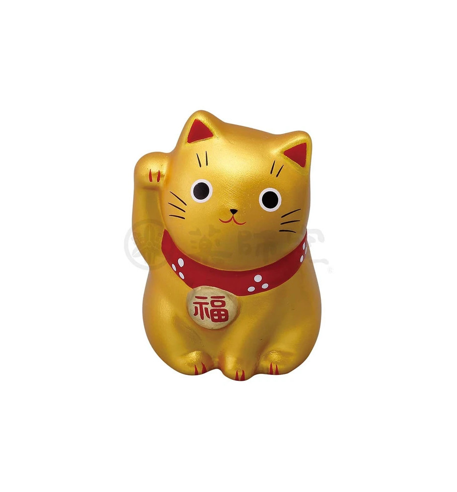 Maneki neko MARUi DORé en argile (Richesse) h5cm
