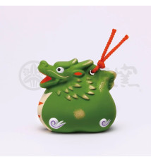 Zodiaque DRAGON 2024 vert grelot en argile (7*6.5*4.5cm)