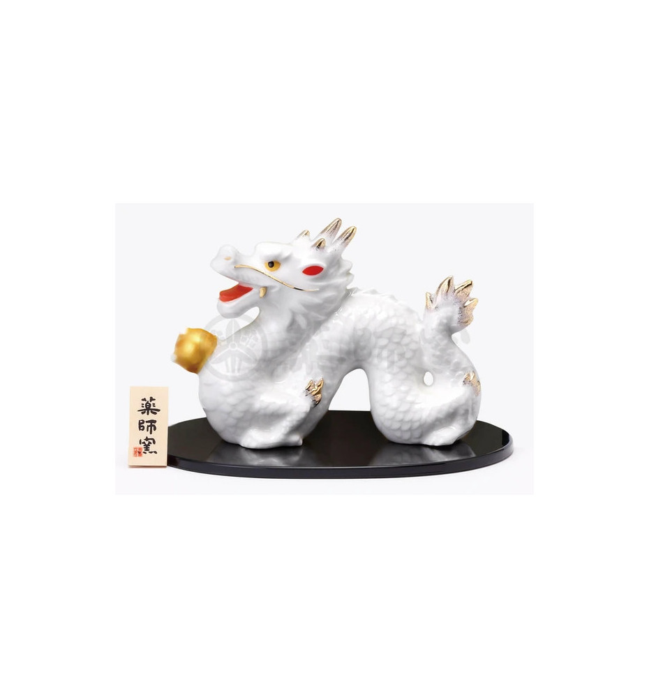 Zodiaque DRAGON 2024 blanc en porcelaine (L8.5cm)