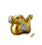 Zodiaque DRAGON 2024 doré BONhEUR en porcelaine (L8.5*h6cm)