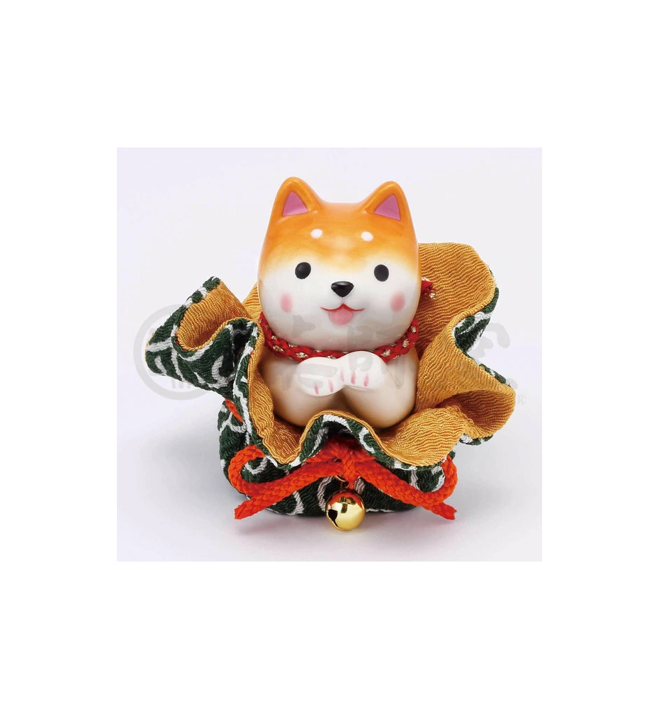 Figurine en porcelaine ShibA roux ACCUEUIL dans une pochette (h6.5cm)