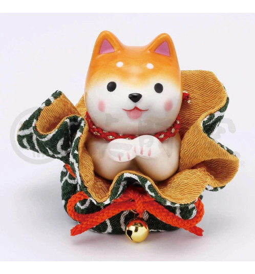 Figurine en porcelaine ShibA roux ACCUEUIL dans une pochette (h6.5cm)