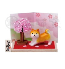 Diorama en porcelaine ShibA roux ACCUEUIL Cerisier (h4cm)